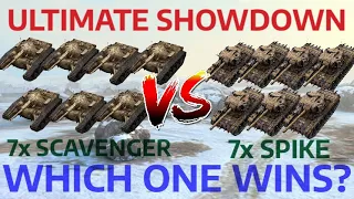 7x SPIKE vs 7x SCAVENGER - ULTIMATE SHOWDOWN!! (Which One Wins?) | WOT BLITZ