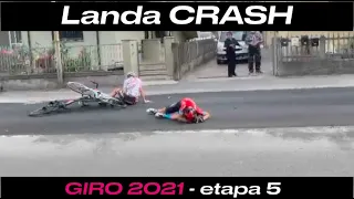 5ª Etapa Giro D'Itália 2021 Mikel Landa Crash