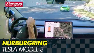 Tesla Model 3 Performance Nürburgring lap onboard (with lots of 911 GT3 RS)