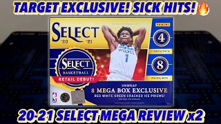 SICK HITS!🔥 | 2020-21 Panini Select Basketball Target Exclusive Retail Mega Box Review x2