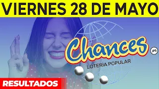 Sorteo Lotería popular Chances del Viernes 28 de mayo del 2021