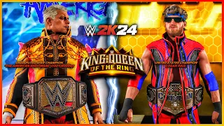 WWE 2K24: Cody Rhodes (c) vs. Logan Paul | Undisputed WWE Championship | King and Queen Of The Ring