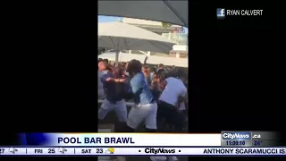 Violent clashes at Cabana pool bar