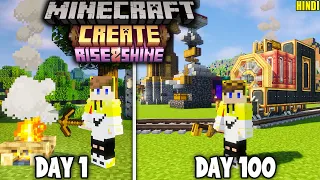 I Survive 100 Days in Create Mod Minecraft Hardcore