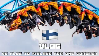 We Flew to FINLAND for ONE Roller Coaster! Linnanmäki - Helsinki, Finland | VLOG [7/31/23]