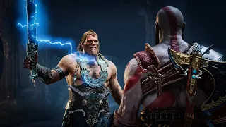 Kratos Kills The Sons of Thor - Magni & Modi Boss Fight - God of War 4