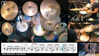 Let's Groove - Earth, Wind & Fire / Drum Cover By CYC (@cycdrumusic )  score & sheet music