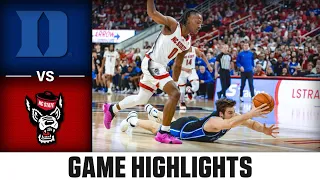 Duke vs. NC State Game Highlights | 2023-24 ACC Men's Basketball