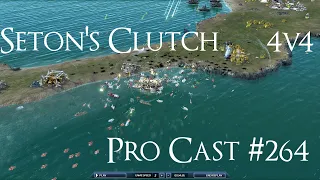 Supreme Commander 2 Pro Cast # 264 4v4 on Seton’s Clutch Epic Gameplay - Steal Speaks