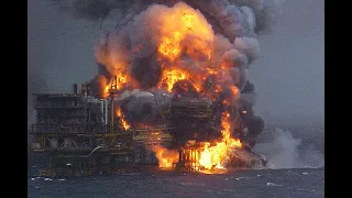 Гибель нефтяной платформы в Северном море