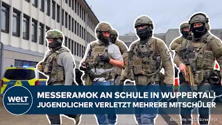 WUPPERTAL: Messerattacke an Schule! Jugendlicher sticht auf Mitschüler ein, mehrere Verletzte!