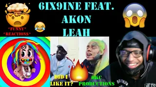 6IX9INE Feat. Akon - LEAH - TATTLE TALES - Official Audio - REACTION