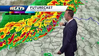 Quiet tonight, severe storms likely Sunday