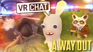 КОПЫ НА ХВОСТЕ 🚔 - A WAY OUT, VRCHAT (МОНТАЖ)