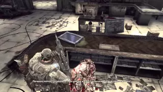 Прохождение в кооперативе Gears of War 2 на русском часть 1 1080P