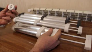 Алюминиевый двойной шприц для литья силиконовых приманок ф 40 33 см 600 мл 2300