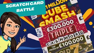 Sarah’s Solo Scratch - £10 of Scratchcards - Gold 7s, Cashword, Cube Smash #lottery #scratchcard