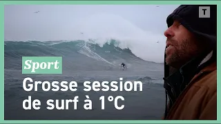 En plein hiver, ces surfeurs bretons défient les vagues de La Torche