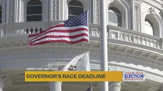 Candidate filing deadline for governor's race arrives