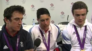 GB team on setting new pursuit world record