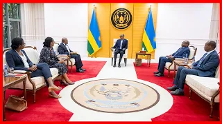 Perezida Kagame yagiranye ibiganiro n'Ubuyobozi BK Group