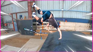 HOW TO BACKFLIP ON SCOOTER | 150 attempts - did he land it?