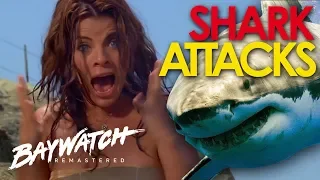 5 SHARK ATTACKS On Baywatch! Baywatch Remastered