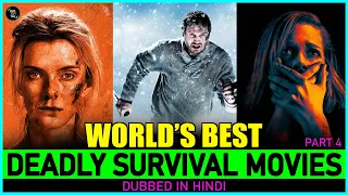 Top 10 "DEADLIEST SURVIVAL MOVIES" In 'Hindi Dubbed'  | Best Survival Movies In The World
