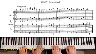 Lebert - Stark: Exercises 5, 6 for Piano 4 Hands