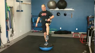 Single Arm Single Leg Deadlift on BOSU