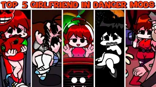 Top 5 Girlfriend in Danger Mods #14 - Friday Night Funkin'