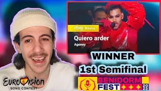 REACTION Agoney - Quiero Arder | Semifinal 1 BENIDORM FEST 2023 🇪🇦 REACCIÓN Spain Eurovision 2023
