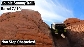 Stock 2021 Jeep Wrangler Rubicon on Double Sammy - Sand Hollow State Park - Including The Chute!