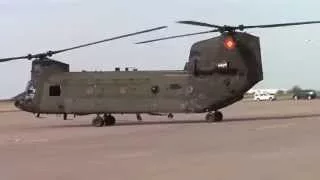 US Army Boeing CH-47 Chinook taxiing, Westheimer Aiport, Norman, Oklahoma