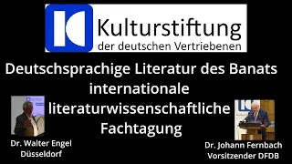 Temeswar als Zentrum der banatdeutschen Literatur - Vortrag von Dr. Walter Engel, Düsseldorf