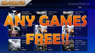How to get Games free on playstation store Ps3