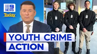 Young Aussies start security company to action against youth crime in Queensland | 9 News Australia