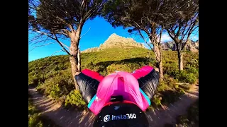 POV: Tree gate Cape Town Wingsuit Base jump Sunsetjump
