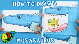 How to Draw a MOSASAURUS SURPRISE FOLD