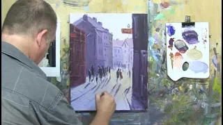 Learn To Paint TV E9 "Whitby Lanes" Painting A Fishing Village Acrylic Paint Beginners Tutorial.