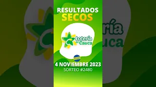 Secos de la Lotería de Cauca del 4 de Noviembre 2023🤑🍀💎 #shorts #resultado #loteria #cauca