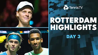 Sinner Returns To Action; Rublev, Rune, Dimitrov & More Feature | Rotterdam 2024 Day 3 Highlights