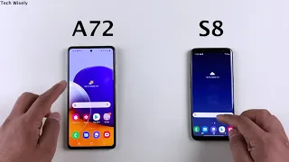 SAMSUNG A72 vs S8 - Speed Test