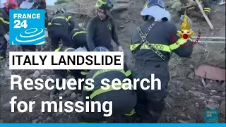 Rescuers search for missing after deadly landslide on Italian island • FRANCE 24 English