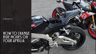 How to change the riding modes on the Aprilia and the difference between them