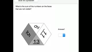 Sum of Numbers on Invisible Faces