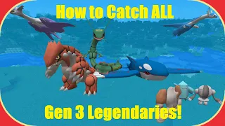 How to Catch Every Gen 3 Legendary in Pixelmon!  (ALL Forms)