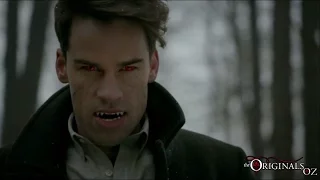 The Originals 3x17 Lucien Fights Elijah Finn (Finn gets Bitten)