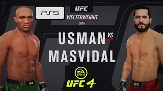 Kamaru Usman Vs. Jorge Masvidal UFC Gameplay PS5 4K