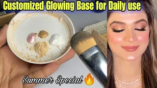 Customized Base For Summer’s ||Customize Glowing Base For Daily Use #beautyhacks #parlorsecretbase